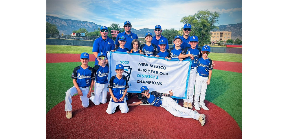 CONGRATULATIONS ALTAMONT 8-10 DISTRICT 5 CHAMPIONS